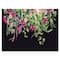 Designart - Floral Tropical Leaves Om Black - Farmhouse Canvas Wall Art Print